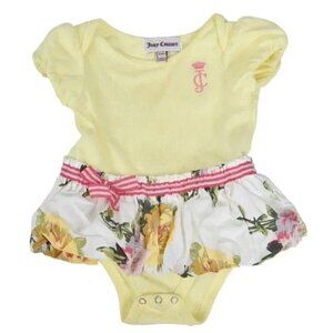 Juicy Couture Yellow Floral Dress 3/6 months‎